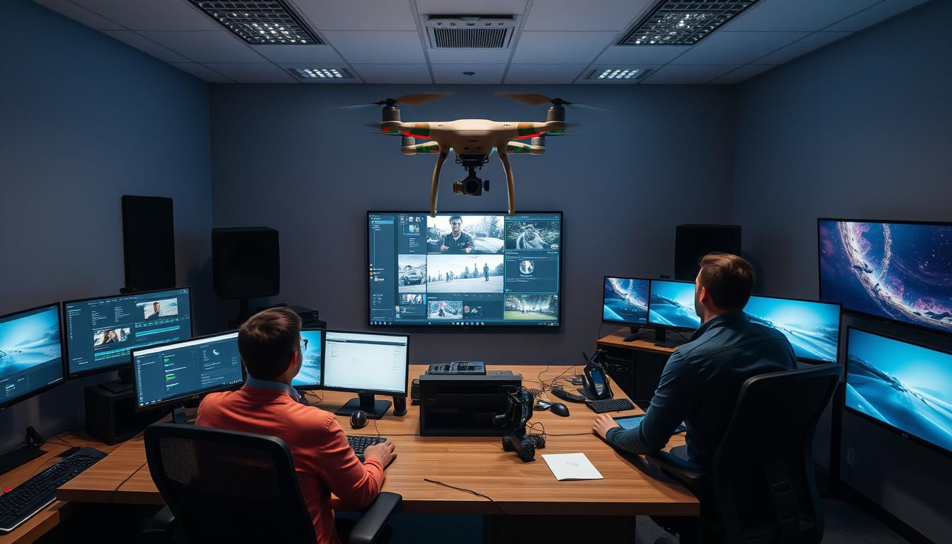 Integracja materiału z drona z głównym workflow produkcji audiowizualnej
