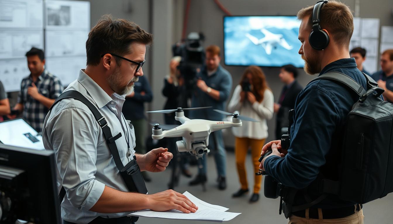Konsultacja techniczna dotycząca profesjonalnego filmowania dronem dla produkcji audiowizualnej